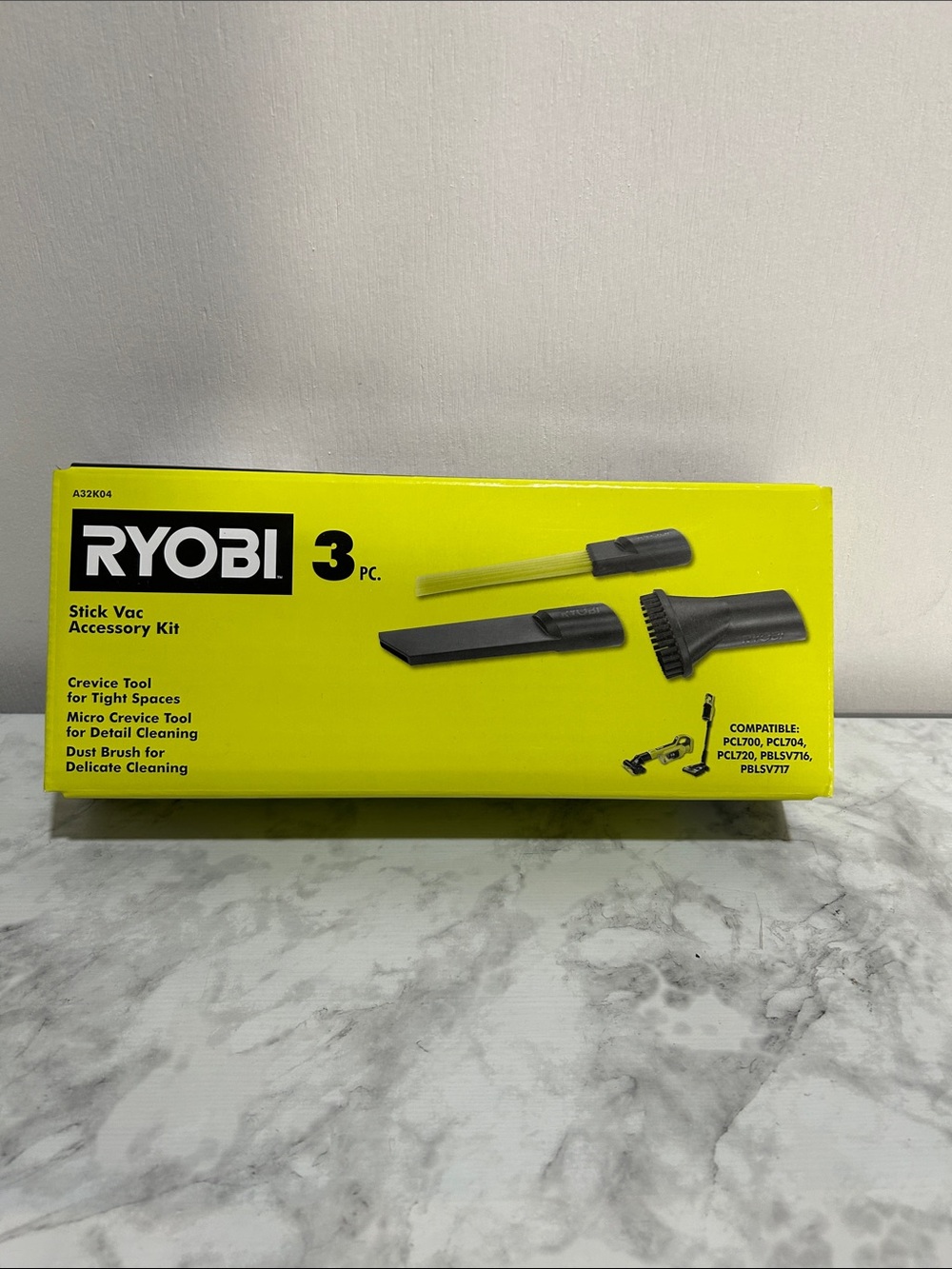 Ryobi 3pc Stick Vac Accessory Kit New